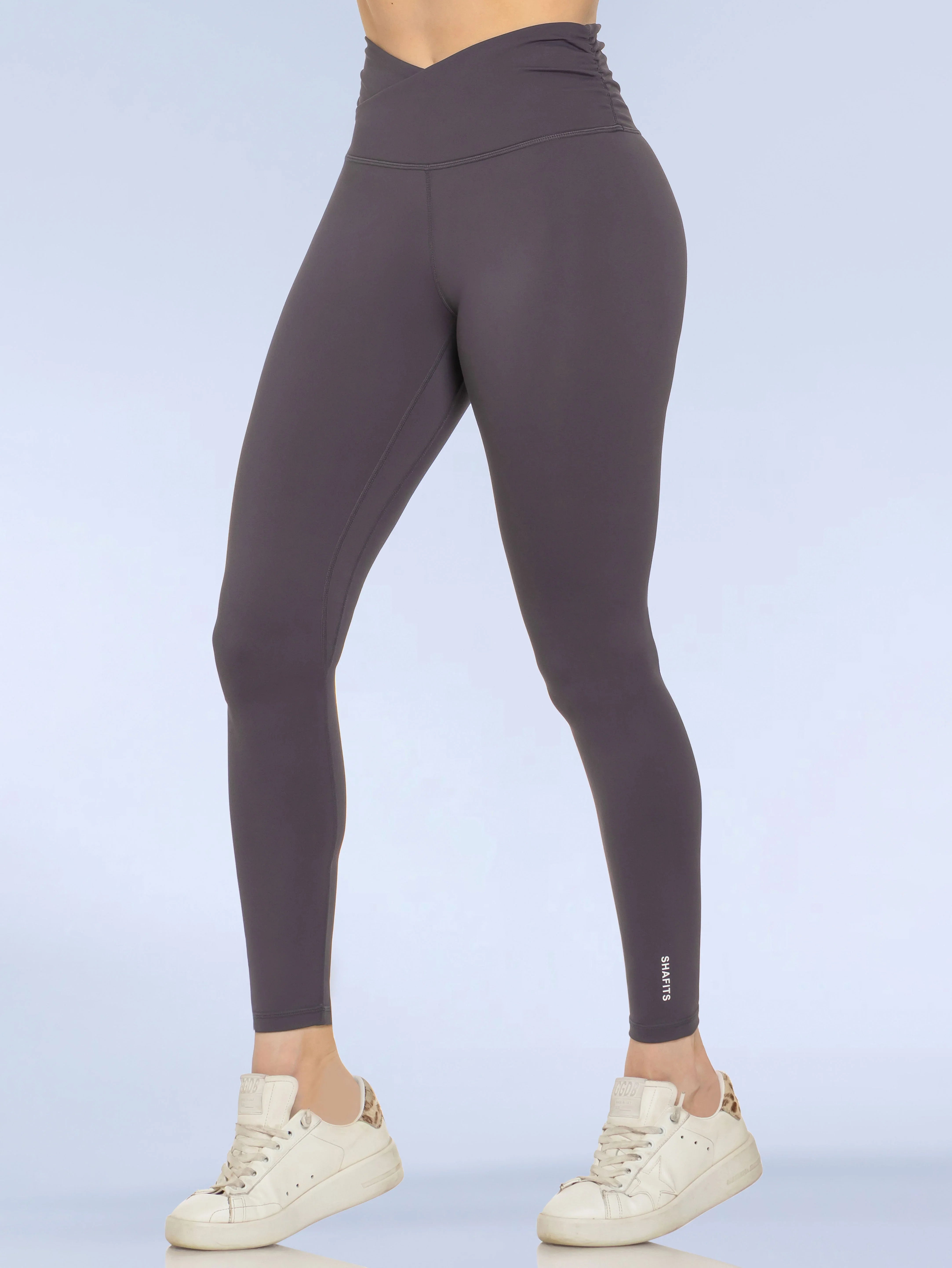 High-Waist Charcoal Yoga Pants SHAFITS