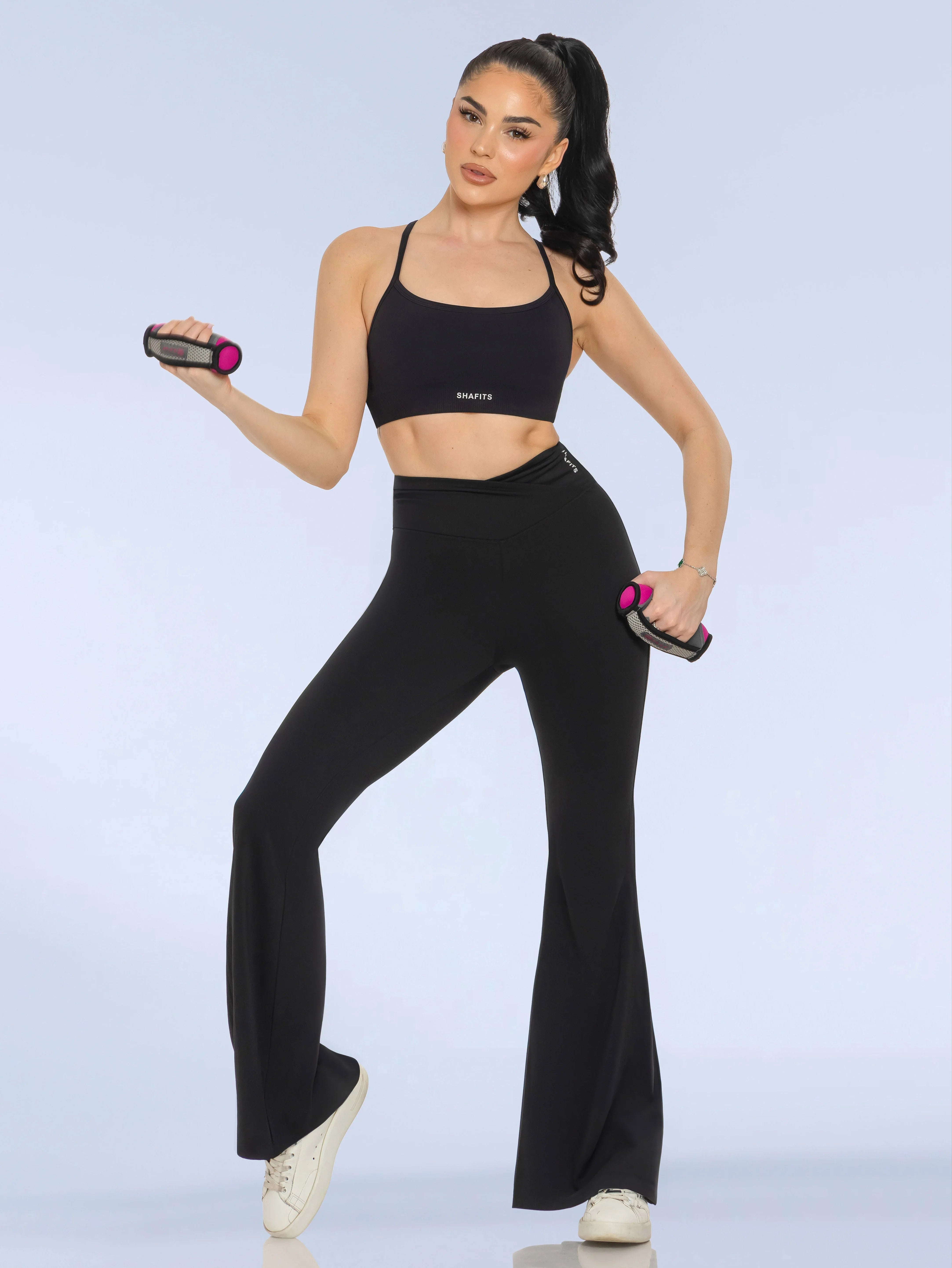 Crossover Flared Leggings SHAFITS