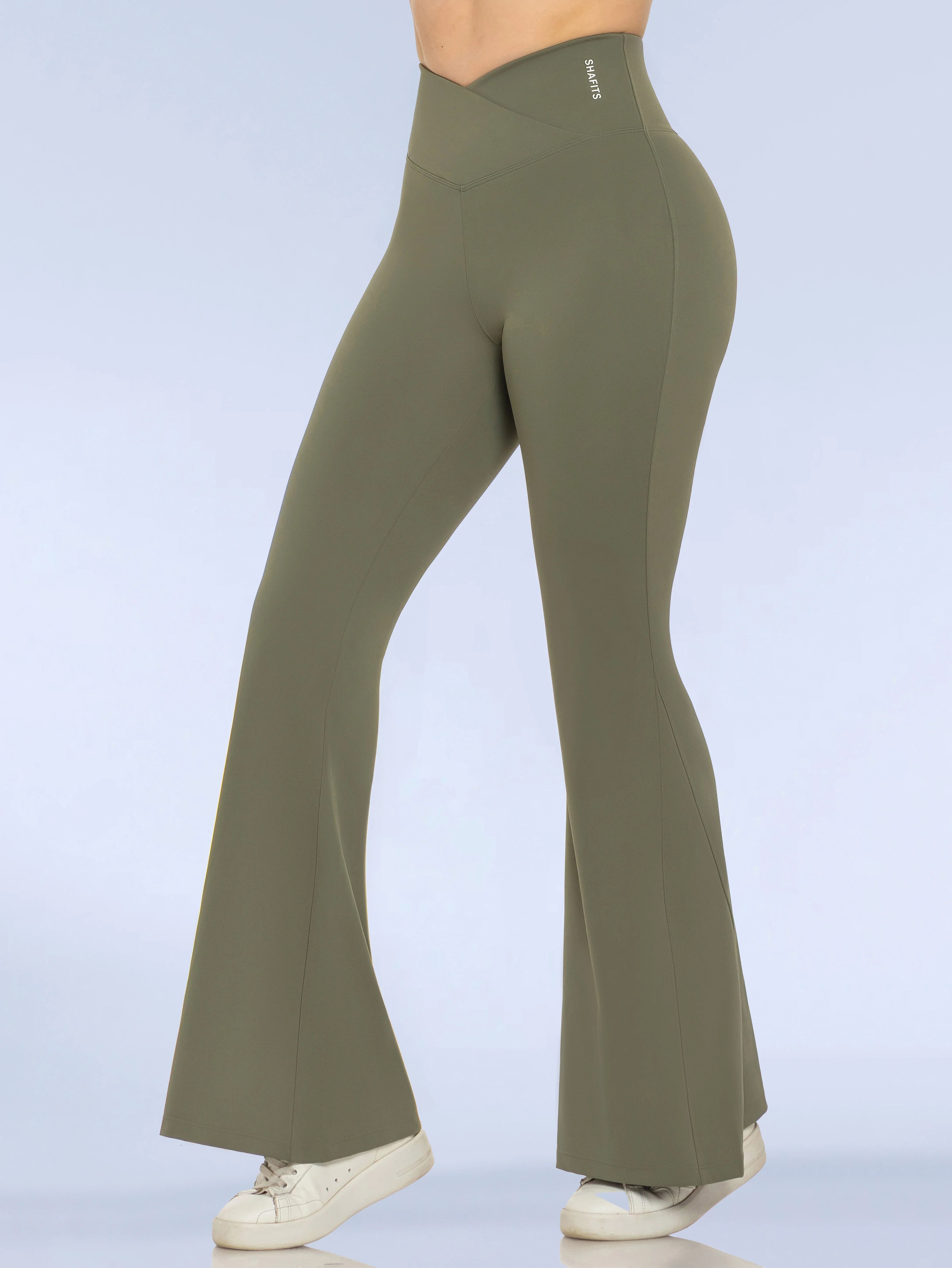 Crossover Flared Leggings SHAFITS